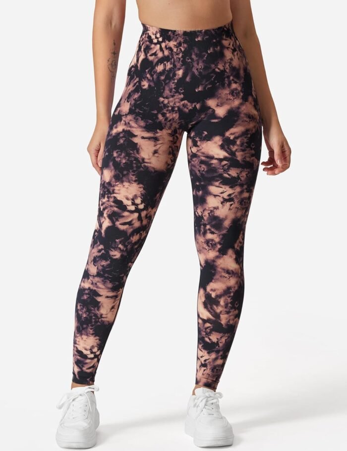 YEOREO Workout Leggings for Women Jada Scrunch Butt Lifting Leggings Seamless Screen Print Gym Yoga Pants - Image 3