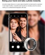 Smart Fitness Tracker for Men and Women, Heart Rate & Blood Oxygen Monitor & Sleep Monitoring, Remote Selfie Control, Waterproof Wearable Smart Ring (8) - Image 7