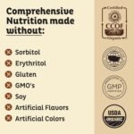 KOS Vegan Protein Powder Erythritol Free, Vanilla - USDA Organic Pea Protein Blend, Plant Based Superfood Rich in Vitamins & Minerals - Keto, Dairy Free - Meal Replacement for Women & Men, 15 Servings - Image 8