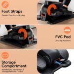 Under Desk Elliptical Machine, Morelax Ellipse Leg Exerciser for Seniors Fully Assembled, Quiet & Portable Electric Seated Pedal Exerciser with Remote Control & 12 Adjustable Speeds - Image 7