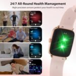 Smart Watch for Women, 2025 New Smartwatch (Answer/Make Call) for iPhone/Android, 1.85" HD Dynamic Dial Fitness Tracker with 110+ Sport Modes, Sleep/Health Monitor, IP68 Waterproof, with 2 Bands - Image 6