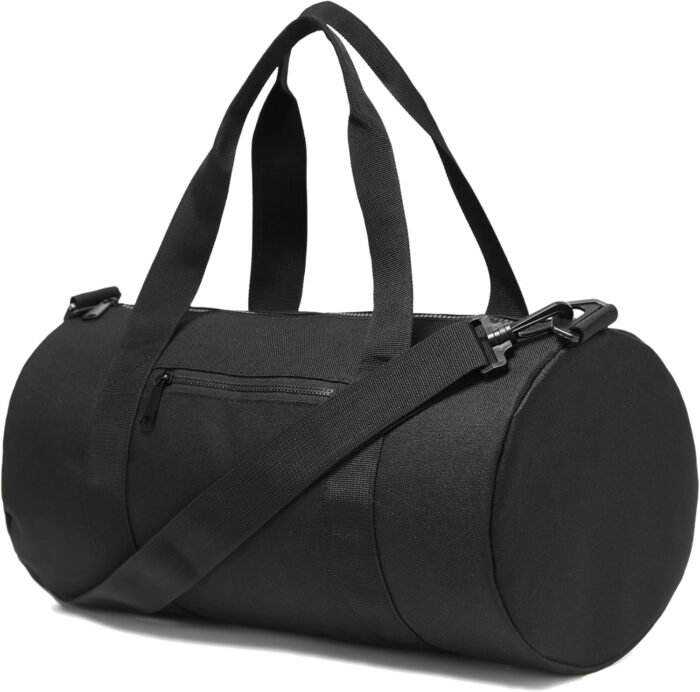 Small Gym Bag Duffel Bag for Women Men Fitness Sports Bag Workout Adjustable Detachable Shoulder Strap Lightweight Carry on Travel Duffle Bag (Black, 15" / Mini / 12L) - Image 2
