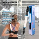 iGreely Premium Muscle Roller The Ultimate Massage Roller Stick 17 Inches Recommended by Physical Therapists Promotes Recovery Fast Relief for Cramps Soreness Tight Muscles-White - Image 7