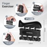 Grip Strength Trainer Kits (5 Pack), Forearm Strengthener with Adjustable Resistance, Grip Strength Tester, Finger Strengthener, Hand Gripper Strengthener for Muscle Building Injury Recover - Image 6