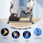 Recumbent Exercise Bike for Home Magnetic Stationary Bike for Adult Seniors, Workout Equipment for Gym, LCD, Heart Rate Handle,Indoor - Image 9