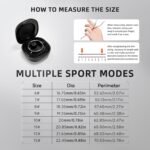 Touch Smart Ring Upgraded Version Health Ring Pro, with Bluetooth Remote Control and Motion Detection, 10ATM Waterproof Fitness Tracker for Men and Women Daily use (Black Touch, 10) - Image 10