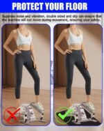 Double-Sided Non-Slip Elliptical Mat,Fitness Equipment mat Upgraded Workout Mat for Under Desk Elliptical - Image 6