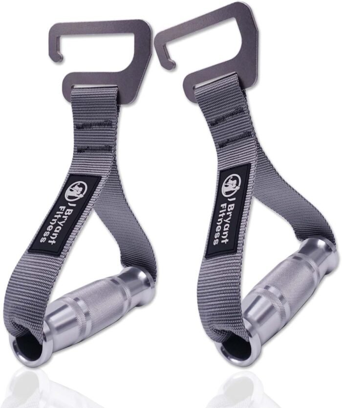 J Bryant Fitness Resistance Band Exercises Handles Heavy Duty Metal Gym Handles Stainless Steel Large Size Hook for Wide Pull Up Resistance Band Training Home Workout Fitness Equipment - Image 2