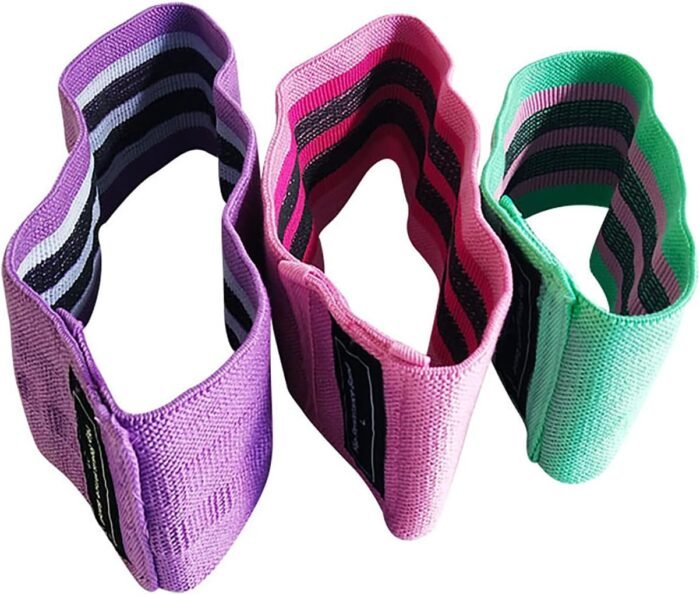 Resistance Bands, Exercise Workout Bands for Women and Men, 3 Set of Stretch Bands for Booty Legs, Pilates Flexbands - Image 3