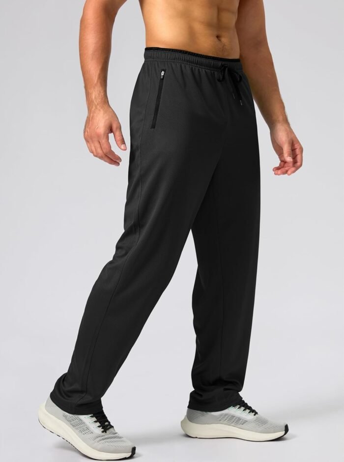G Gradual Men's Sweatpants Mesh Lightweight with Zip Pockets Breathable Quick Dry Athletic Pants for Workout Running - Image 3