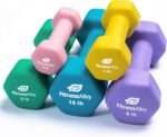Neoprene Workout Dumbbells - Non Slip, Anti Roll Exercise & Fitness Dumbbells Combo - Hex Shaped Hand weights for Men & Women - Ideal for Home and Gyms training - Image 3