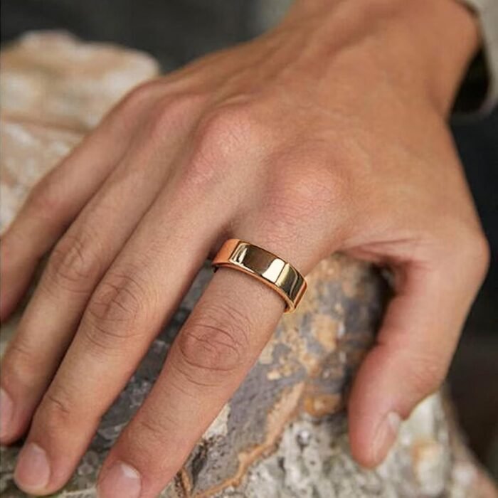 Smart Ring for Women&Men-Activity/Sleep/Heart Rate/HRV/Stress/Women's Health Tracker-IP68 Waterproof/Wearable-No Subscription Fee Required-Compatible with iPhone &Android (Gold, 11) - Image 8