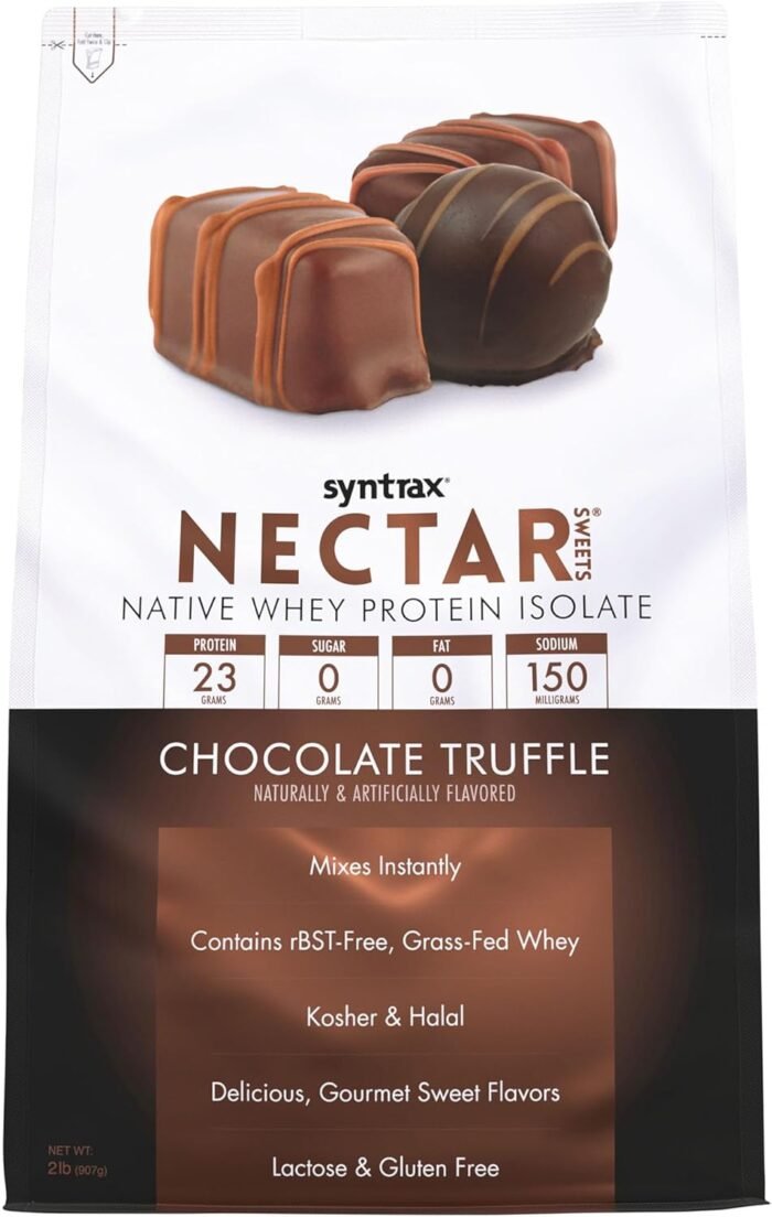 Syntrax Nutrition Nectar Sweets, 100% Whey Isolate Protein Powder, Chocolate Truffle, 2 lbs - Image 2