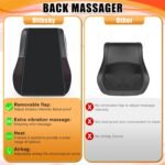 Shiatsu Neck and Back Massager with Heat,Neck Massager for Pain Relief deep Tissue,3D Kneading Massage Pillow for Back,Shoulder,Leg,Gifts for Mom,Dad,Women (Black) - Image 8