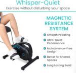 Vive Under Desk Bike - Magnetic Pedal Exerciser - Indoor Cycling Bike Stationary - Arm Leg Seated Deskcycle Bike Exercise Equipment for Home and Office - Image 8