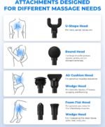 Deep Tissue Massage Gun,Percussion Massage Gun for Pain Relief,Professional Muscle Massager for Athletes & Home Gym, Handheld Portable Back Massager with 5 Speed,2025 Fathday's Gifts - Image 4