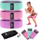 XPANDFIT Resistance Bands for Legs and Butt, Exercise Bands WorkoutFabric Exercise Loop Bands Yoga, Pilates, Rehab, Fitness and Home Workout, Strength Bands for Booty - Image 3