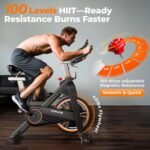 YOSUDA PRO Magnetic Exercise Bike 350 lbs Weight Capacity - Indoor Cycling Bike Stationary with Comfortable Seat Cushion, Silent Belt Drive - Image 4