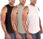 DEVOPS 3 Pack Men's Muscle Shirts Sleeveless Dry Fit Gym Workout Tank Top - Image 2