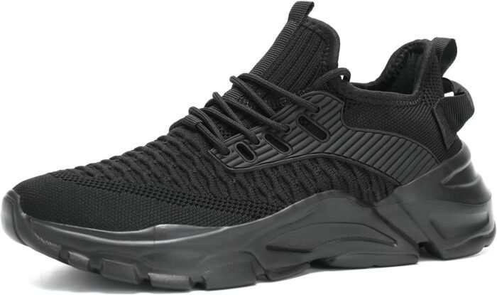 Men's Running Shoes, Non Slip, Breathable, Lightweight Fashion Sneakers, Slip Resistant Athletic Sports Walking Gym Work Shoes - Image 3
