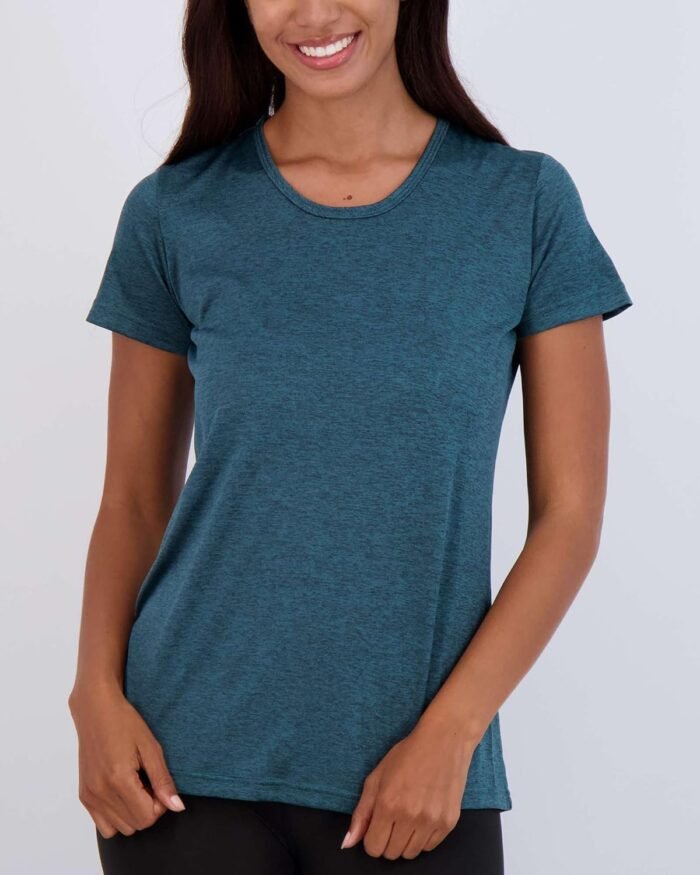 Real Essentials 5 Pack: Women's Dry Fit Tech Stretch Short-Sleeve Crew Neck Athletic T-Shirt (Available in Plus Size) - Image 4