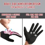 Ventilated Workout Gloves for Women Men Full Finger.Weight Lifting Gloves with Full Palm Vent & Breathable Mesh Back for Gym, Weightlifting, Fitness, Exercise,Training.Cycling - Image 5