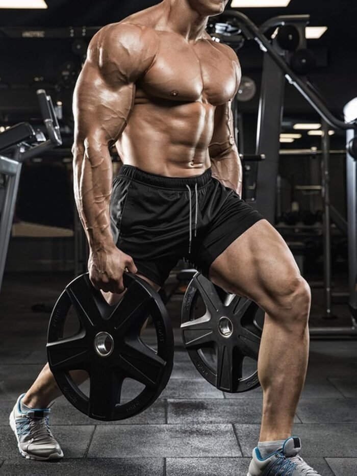 Aolesy Men's Gym Workout Shorts 5" Lightweight Bodybuilding Athletic Shorts Running Training with Zip Pockets & Towel Loop - Image 6