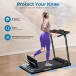 Treadmill with Handles, 2025 Upgraded Small Treadmills Home, Portable Electric Treadmills for Home 300 lbs Capacity,Walking Pad Treadmill,Lightweight Folding Foldable Walking Pad with LED Display - Image 4