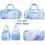 Sports Duffel for Girls Dance Bag Girls Duffle Weekender Bags Teen Gym Travel Ballet Bag with Shoe Compartments - Image 3