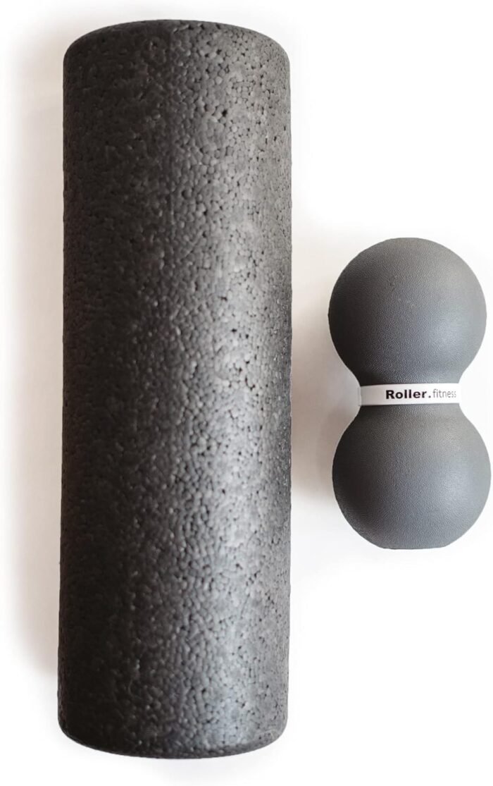 Fitness Infinity Roller, Peanut Foam Massage Ball, Large 8-Inch Double Exercise Roller (Gray - Standard) - Image 7