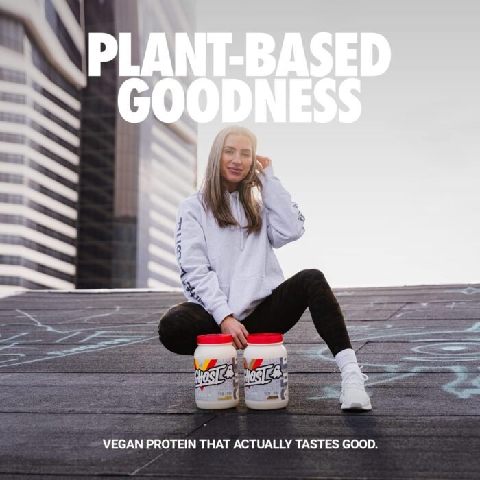 GHOST Vegan Protein Powder, Chocolate Cereal Milk - 2lb, 20g of Protein - Plant-Based Pea & Organic Pumpkin Protein - ­Post Workout & Nutrition Shakes, Smoothies, & Baking - Soy & Gluten-Free - Image 3