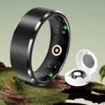 Smart Ring for Men Women - 2025 AI Fitness Tracker with Blood Oxygen/Sleep/Meditation/Heart Rate/Stress, Women's Health, Air Shutter, 5ATM Waterproof, Android & iOS Compatible (Black, #8) - Image 2