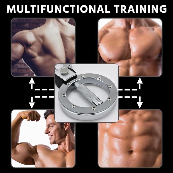 EILISON Rotating Burn Machine 12 LB, Rotating Arm Machine 360 Degree Rotating Grips, Multifunctional Spinning Burn Rotator Machine for Forearm Trainer, Boxing, Workouts (Silver) - Image 6