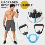 Professional Resistance Bands. Latex-Free, Work Out Bands, Stretch Bands for Working Out Women or Men, Exercise Bands Set for Physical Therapy (with Handle) - Image 3