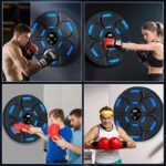 Music Boxing Machine for Adults & Kids with Gloves - Wall-Mounted Bluetooth Trainer, 9 Modes & LED Display, Large-Size Smart Boxing Equipment for Home Gym & Family Fitness Gifts - Image 6