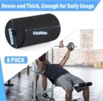 Deekin 8 Pieces Foam Foot Pads Rollers Set High Density Foam Roller for Gym Exercise Machines Equipment Replacements Exercise Massage Muscle Recovery, 6.3" x 3.4" OD x 0.87" ID - Image 4