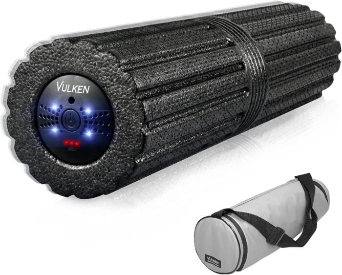 Vulken Extra Long 17” Vibrating Foam Roller 4 Speeds 3800RPM High Intensity Quick Charge Electric Foam Roller Tissue Massager for Muscle Recovery - Image 2