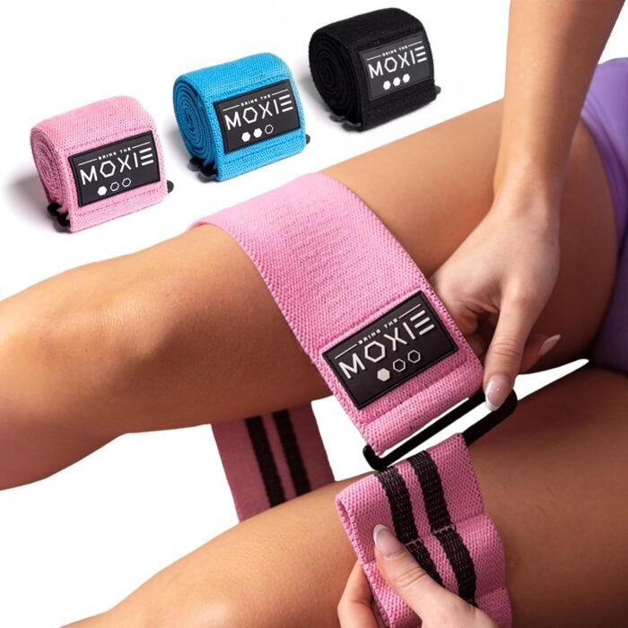 Adjustable Non-Slip Fabric Resistance Bands Set of 3 – Ideal for Legs, Glutes, and Full Body Workouts – Premium Fitness Bands for Women & Men – Bring The Moxie - Image 2
