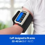 Medline Bluetooth Blood Pressure Monitor, Attached Universal Upper Arm Cuff, Digital LCD Display, Medline Health App Integration, Store Up to 120 Readings, Charger Cable and Carrying Case Included - Image 6