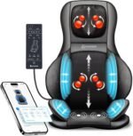 COMFIER Shiatsu Neck Back Massager with Heat,2D/3D Massage Chair Pad with App Control,Deep Tissue Kneading Massage Chair Pad with Compression,Chair Massager for Full Body,Gifts for Mom,Dad, Black - Image 2