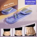 Pilates Board, Pilates Portable Reformer Machine 2025 for Home Workout, 7 in 1 Multifunctional Pilates Reformer Set,Foldable Abs Trainer Machine, Pilates Core Workout Equipment for Women - Image 4