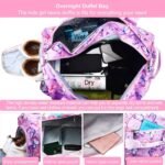 Gym Travel Duffle Bag for Girls - Gymnastics Sports Dance Bag with Shoe Compartment & Wet Pocket Panda Kids Travel Bag Teens Weekender Sleepover Carry On Bag - Image 6