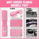 Barbell Pad Set for Squat Hip Thrusts, Upgraded Workout Foam Weight Lifting Bar Cushion Shoulder Neck Support with Anti-slip Grain, Fits Standard Olympic Bars & Smith Machine - Image 4