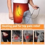 Hip Heating Pad, Electric Heated Hip, Hip Massager Vibration, Thigh/Buttock Electric Heat Pad for Sciatica Nerve Relief - M/L - Image 6