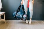 Jadyn 19” Barrel Womens Duffel/Gym/Weekender Bag (Navy Floral) - Image 8