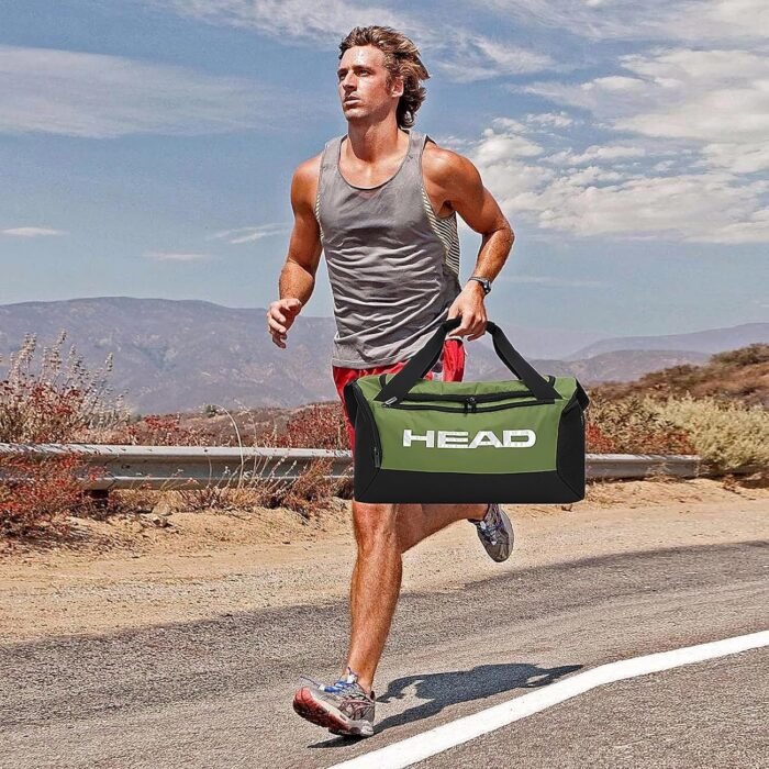 HEAD 45L Waterproof Tennis Duffel Bag for Men, Large Capacity Sports Gym Bags with Shoes Compartment, Lightweight Crossbody Duffle Bag for Business/Workout/Fitness/Weekender/Overnight - Image 4