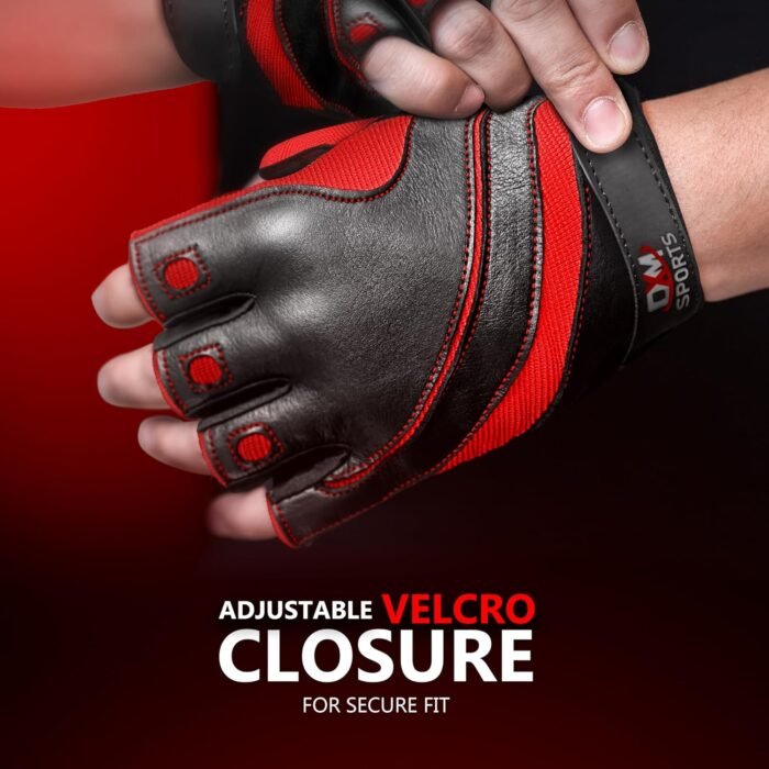DXM SPORTS Workout Gloves for Men, Gym Weight Lifting Gloves with Wrist Support - Breathable, Anti-Slip Gloves for Exercise, Fitness, Cycling, Training, Outdoor Sports - Image 6