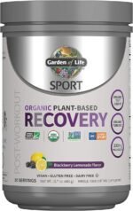 Garden of Life Sport Vegan Organic Plant Based Post Workout Muscle Recovery Powder for Men & Women - BlackBerry Lemonade 30 Servings, 100mg Magnesium, Antioxidants, Supplements, 15.7 Oz - Image 2