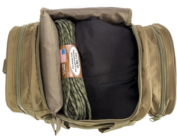 Gym Duffel Bag for Men Sports Duffel Bag with Shoe Compartment (GREEN-Model A) - Image 4
