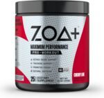 ZOA+ Zero Sugar Pre Workout Powder, Cherry Lime - NSF Certified for Sport with Electrolytes, Creatine, Beta Alanine, Ginkgo Biloba, 200mg Caffeine - 25 Servings - Image 2